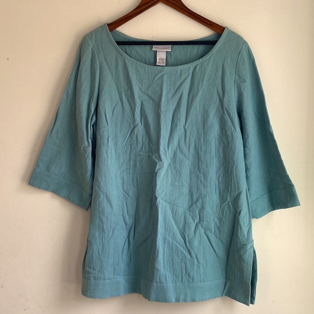 Soft surroundings 3/4 Sleeve Tunic blouse